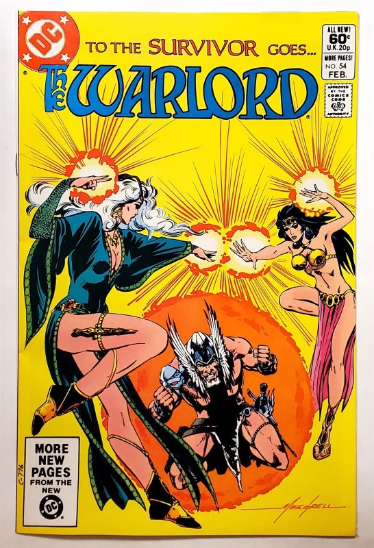 Warlord #54 (Feb 1982, DC) 4.5 VG+