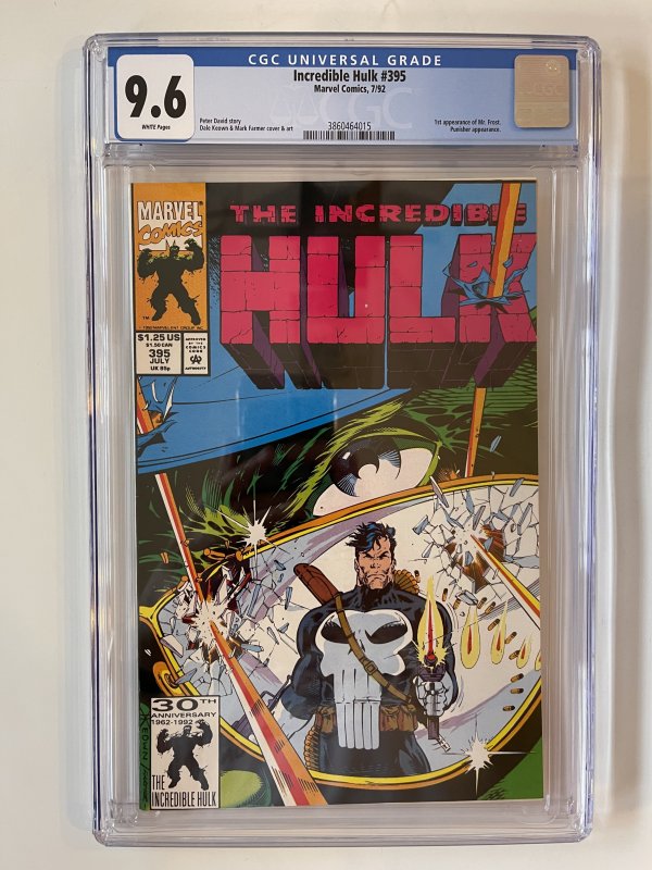 Incredible Hulk #395 CGC 9.6 - 1st appearance of Mr. Frost  (1992)