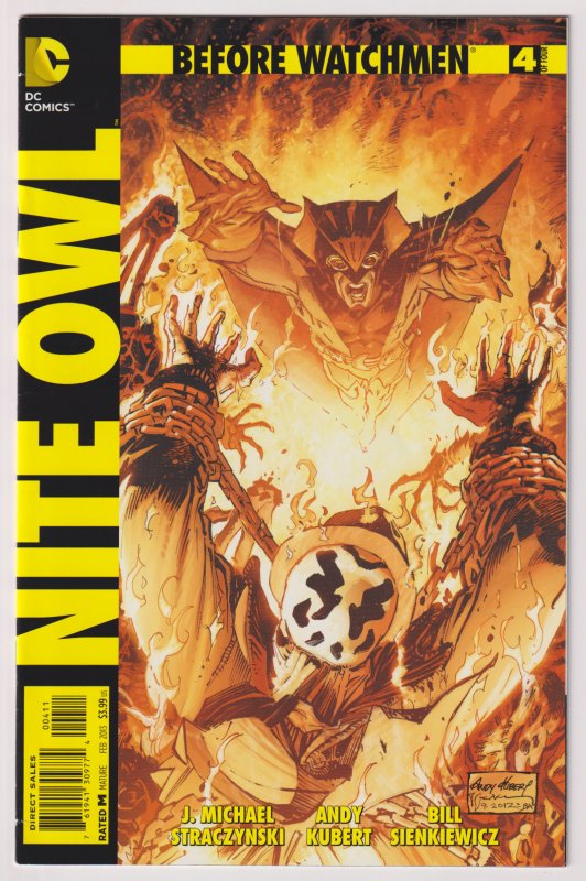 DC Comics! Before Watchmen: Nite Owl! Issues #1-4! FULL SET!