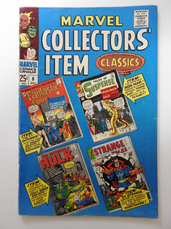 Marvel Collectors' Item Classics #6 (1966) Classic Marvel Tales! Sharp V...