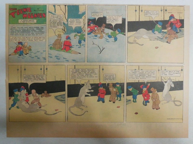 The Teenie Weenies Sunday by Wm. Donahey from 1/14/1934 Size: 11 x15 inches