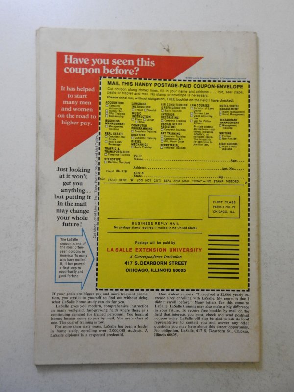 Sub-Mariner #60 (1973) VG Condition small hole through book