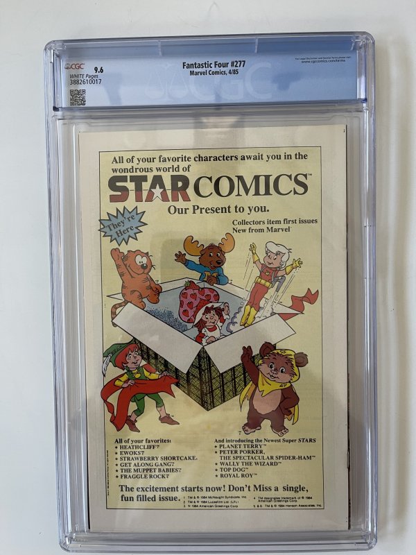 Fantastic Four #277 - CGC 9.6-John Byrne-Doctor Strange & Mephisto-1985??