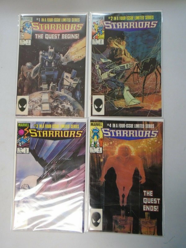 Starriors set #1-4 8.0 VF (1984)