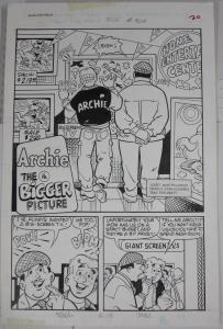 STAN GOLDBERG ORIGINAL ART! 2001 Archie #505 “The Bigger Picture” 5 page story!