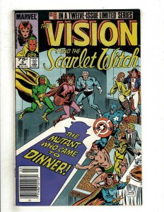 Lot Of 8 Vision & Scarlet Witch Marvel Comic Books # 1 2 3 4 5 6 (2) 8 OF45 