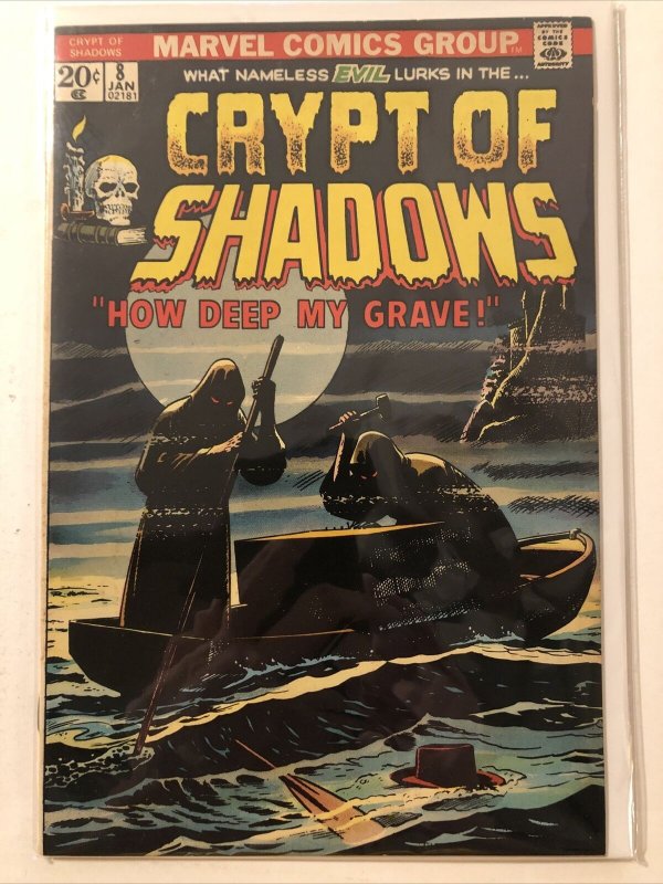 Crypt Of Shadows #8 (Jan 1974, Marvel) RUSS HEATH COVER ART Bronze Age