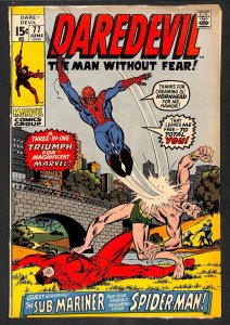 Daredevil #77 VG 4.0 Spider-Man Sub-Mariner! Marvel Comics