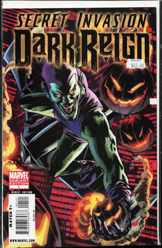 Secret Invasion: Dark Reign Variant Cover (2009) Norman Osborn