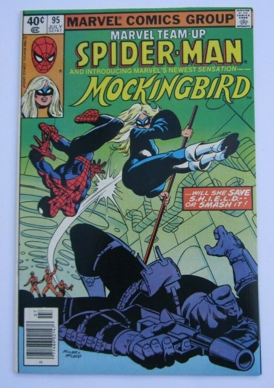 Marvel Team-Up #95 VF- Key Issue 1st Appearance Mockingbird Marvel Comics 1980