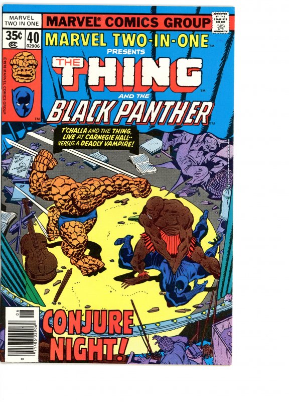 Marvel Two-In-One 40 F/VF   Black Panther!