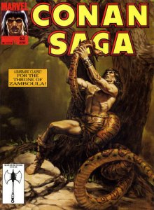 Conan Saga #63 FN ; Marvel | Joe Chiodo