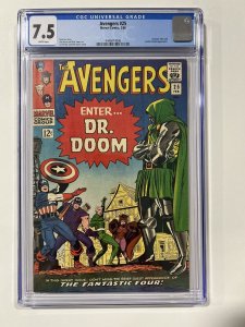 Avengers 25 1966 Cgc 7.5 White pages Marvel Comics