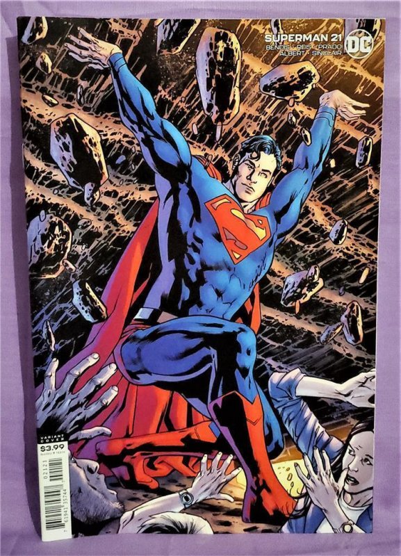SUPERMAN #21 Bryan Hitch Minimal Trade Dress Variant Cover vs MONGUL (DC 2020)