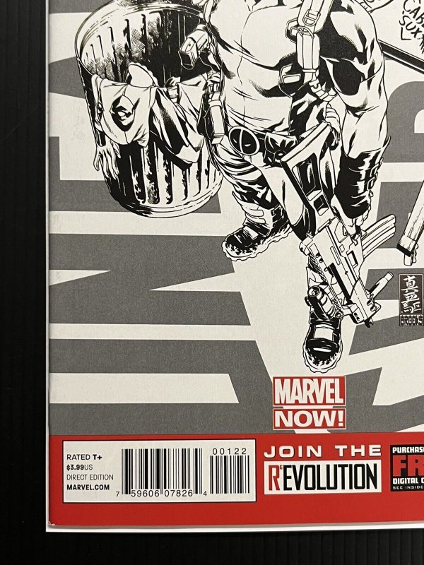 UNCANNY AVENGERS #1 (2012) DEADPOOL Call Me Maybe REG + SKETCH SET PROSHIPPER