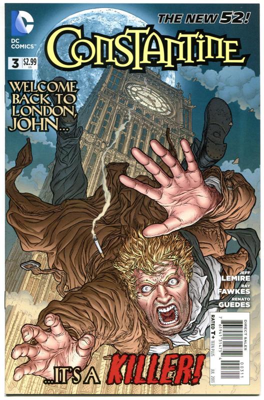 CONSTANTINE #3, VF+,John, Hellblazer, 2013, Jeff Lemire, New 52 DC (D)
