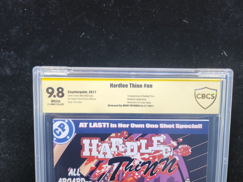 Hardlee Thinn #nn - Signed Marat Mychaels / Harley Quinn Homage - CBCS 9.8 -2017