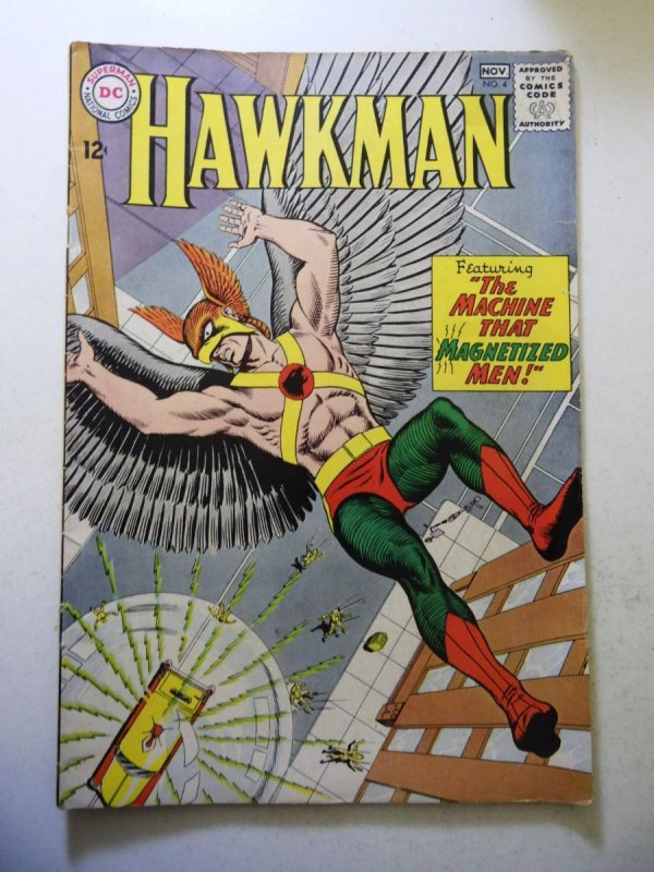 Hawkman #4 (1964) 1st App of Zatanna! VG Condition cf detached at 1 staple