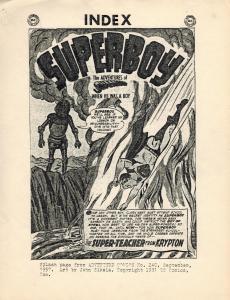 The Superboy Index by Gene Reed (1981) DC Comics Fanzine COVERS 1-237