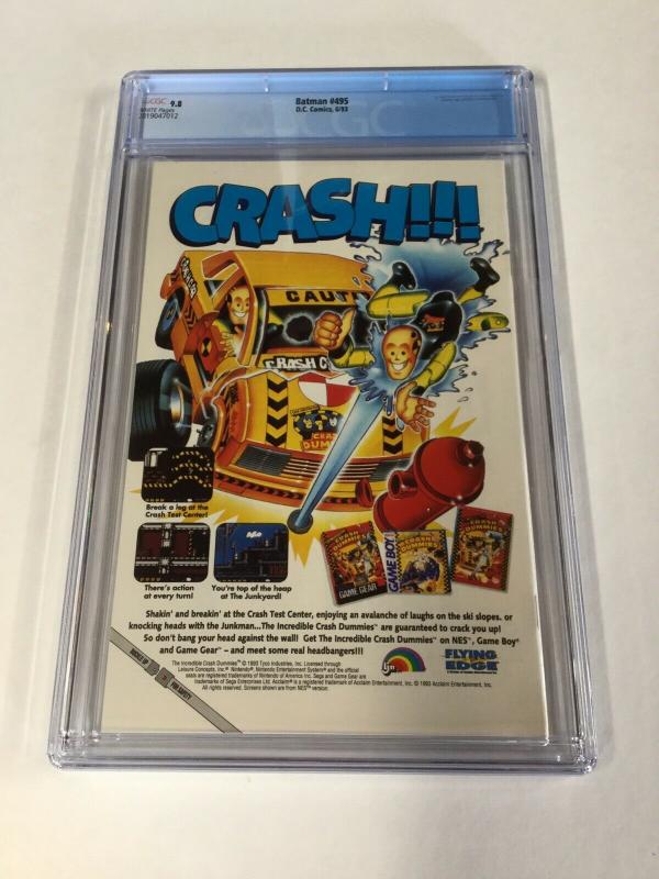 Batman 495 Cgc 9.8 White Pages Dc Comics