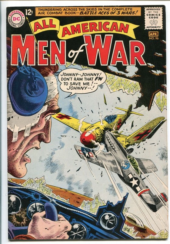 ALL-AMERICAN MEN OF WAR #96-1963-DC-SILVER AGE-BATTLE ACES OF 3 WARS-HEATH-vf 