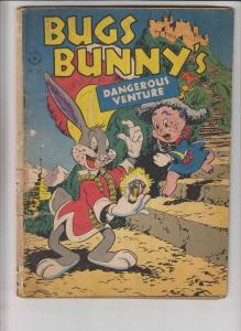 Bugs Bunny #123 low grade - golden age dell comics 1946 - dangerous venture 