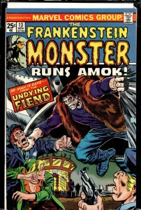 The Frankenstein Monster #13 (1974) Frankenstein Monster