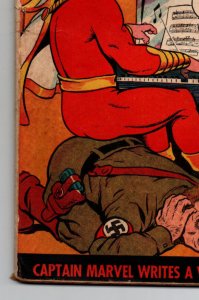 Whiz Comics #49 - Captain Marvel vs Nazis - Shazam - Fawcett - 1943 - VG+ 