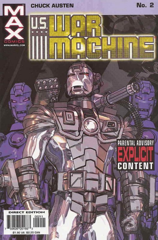 U.S. War Machine #2 VF; Marvel | we combine shipping