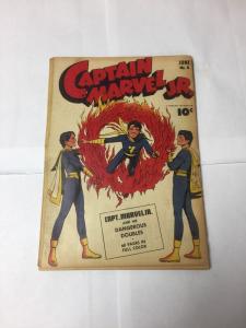 Captain Marvel Jr. 8 3.5 Tape Along Spine Very Good- Vg-