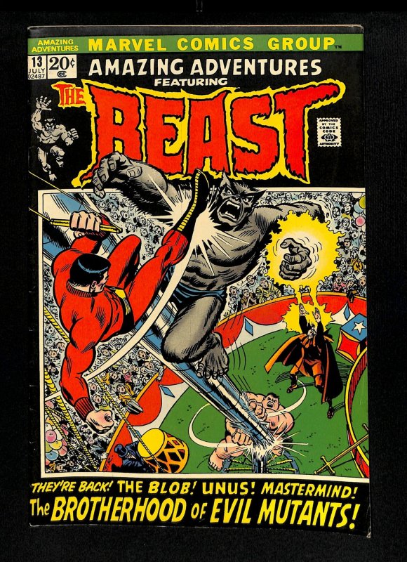 Amazing Adventures #13 Beast! Brotherhood of Evil Mutants!