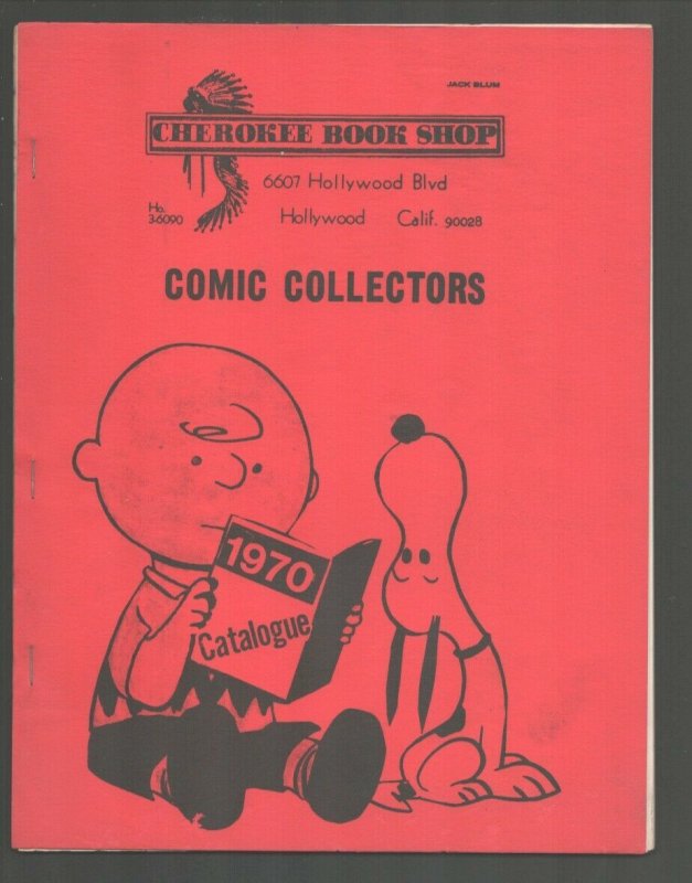 Cherokee Book Shop Collector Comic Catalog 1970- Burt Blum-Red cover edition-...