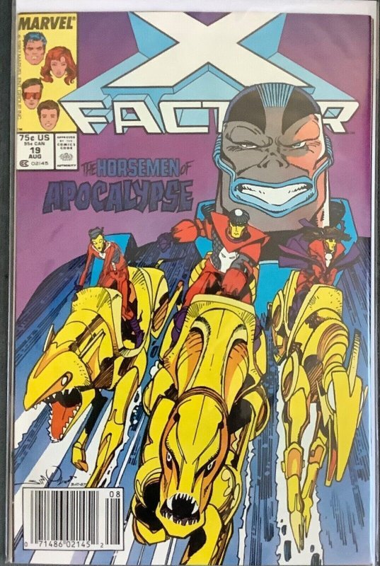 X-Factor #19 Newsstand (1987, Marvel)1st battle X-Factor/Apocalypse's Ho...