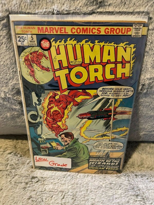 Lot of 4 Books The HUMAN TORCH Issue 2 3 4 5 Low Grade Marvel Comics