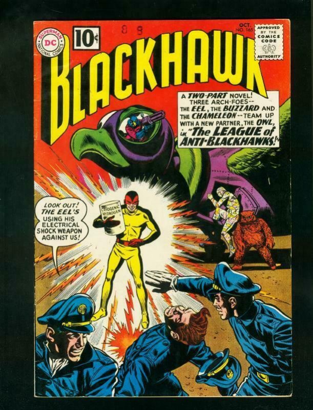 BLACKHAWK #165 1961-DC COMICS-LEAGUE OF ANTI-BLACKHAWKS-fine/very fine FN/VF