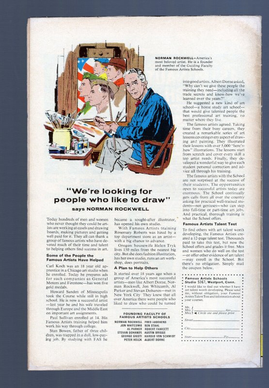 Sgt. Fury & His Howling Commandos #41- Richard Bache Ayers Cover. (6.0/6.5) 1967