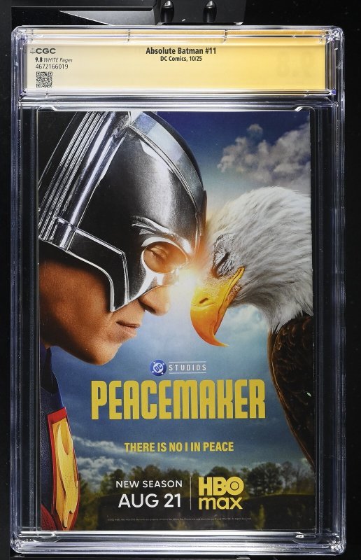 ABSOLUTE BATMAN #11 1ST PRINT NICK DRAGOTTA/SCOTT SNYDER 2X SIGNED CGC SS 9.8 NM