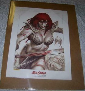 RED SONJA poster / print by Joseph Linsner, 2005, unused, ready for a frame