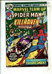MARVEL TEAM-UP #45 (8.0) KILLRAVEN!! 1976