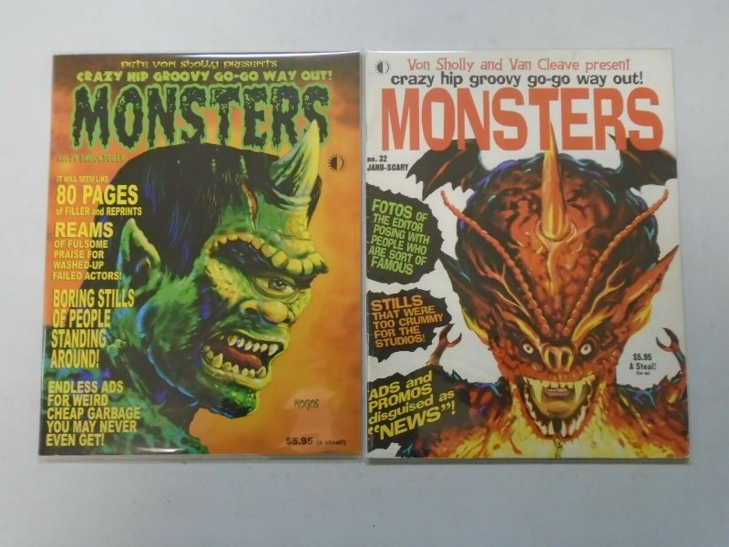 Crazy Hip Groovy Go-Go Way Out Monsters #29+32 6.0 FN (2004+04 TwoMorrows)