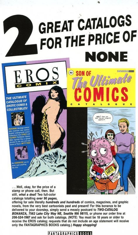 Domino Lady's Jungle Adventure #3 1992 Eros Comic Adult Comic Book VF/NM...