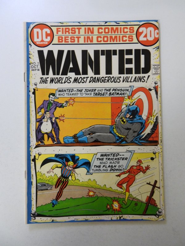 Wanted, The World's Most Dangerous Villains #2 (1972) FN/VF condition