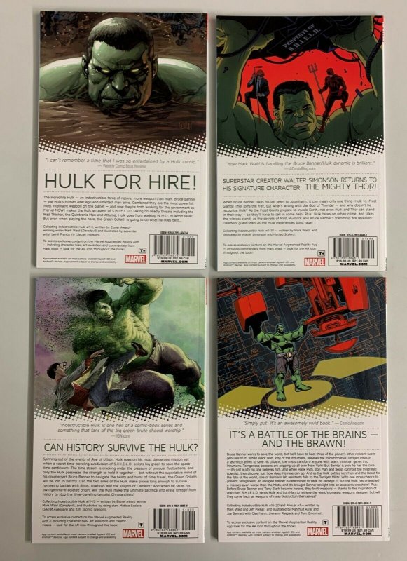 Indestructible Hulk Vol 1-4 Complete Set (Marvel 2014-2015) Paperback Mark Waid  