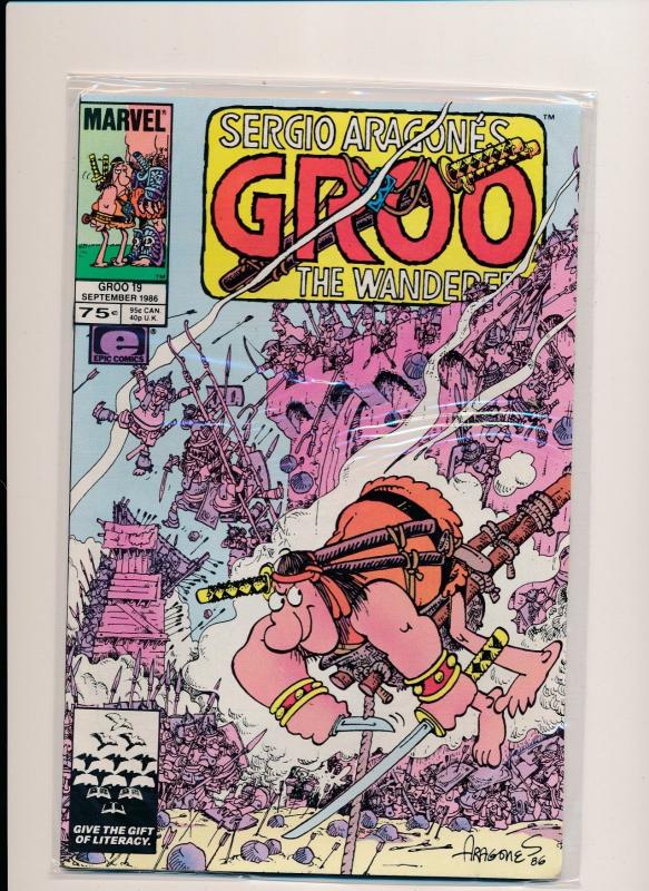 Marvel Comics Sergio Aragone's GROO THE WANDERER SET #17-35 F/VF (HX640)