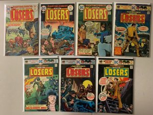 Our Fighting Forces feat. The Losers run Jack Kirby art #154-161 7 diff (1975)