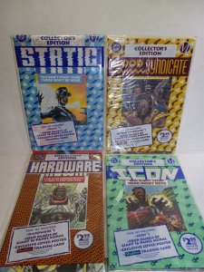 HARDWARE #1, ICON #1,  BLOOD SYNDICATE #1, STATIC #1 POLY BAGGED  FREE SHIPPING