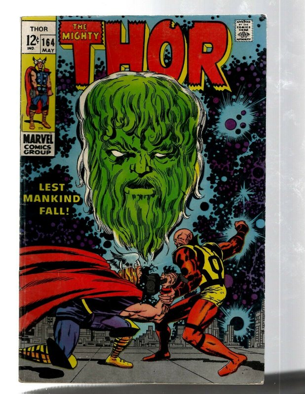 Mighty Thor # 164 VF- Marvel Comic Book Loki Odin Asgard Sif Avengers Hulk RB8