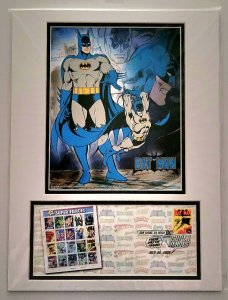 12×16 BATMAN DC 2006 Comic Con Stamp Art USPS/SDCC 1st DAY Art