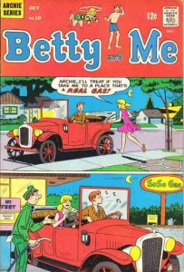 Betty And Me #10 VF ; Archie | October 1967 Gas Station Cover