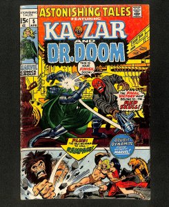 Astonishing Tales #5 Ka-Zar Doctor Doom!